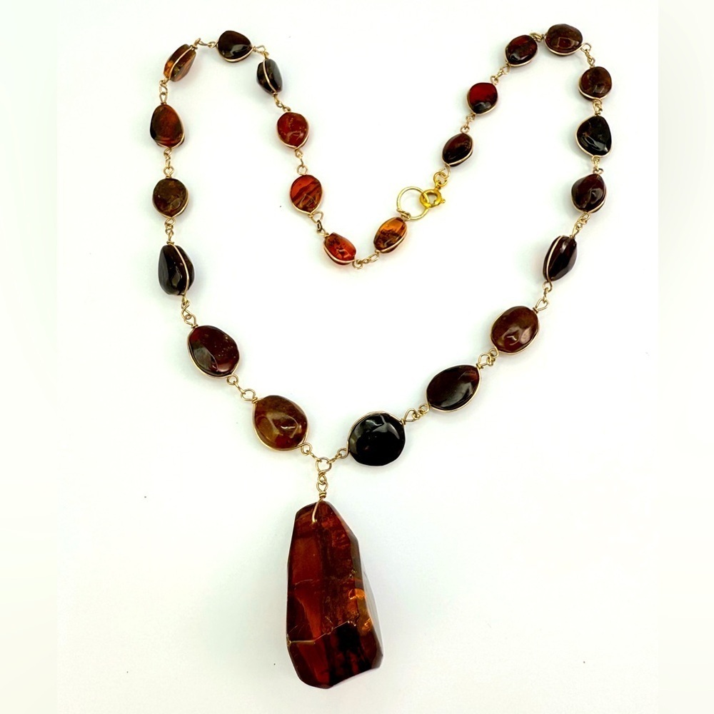 Baltic Amber necklace pools of light necklace